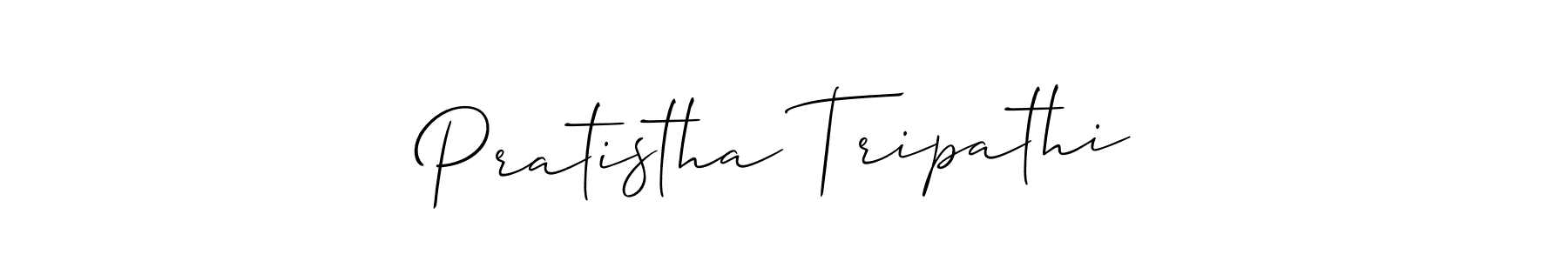 This is the best signature style for the Pratistha Tripathi name. Also you like these signature font (Allison_Script). Mix name signature. Pratistha Tripathi signature style 2 images and pictures png