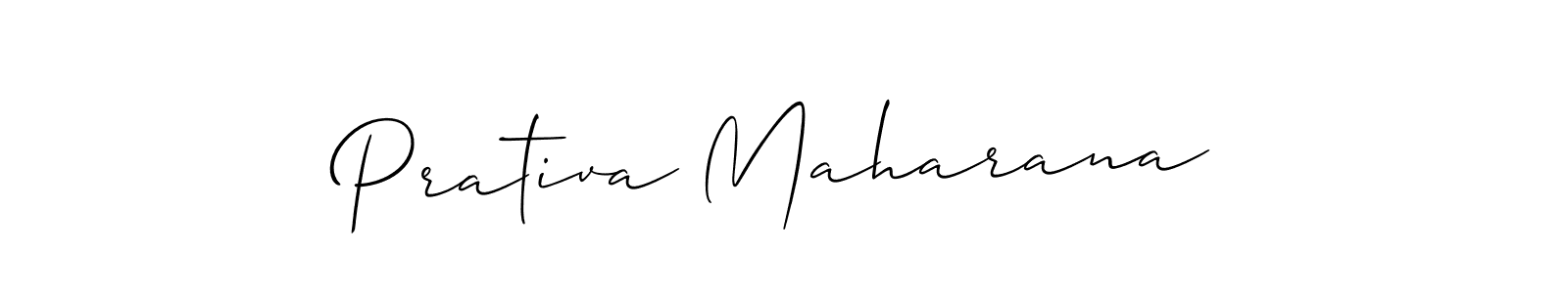 Design your own signature with our free online signature maker. With this signature software, you can create a handwritten (Allison_Script) signature for name Prativa Maharana. Prativa Maharana signature style 2 images and pictures png