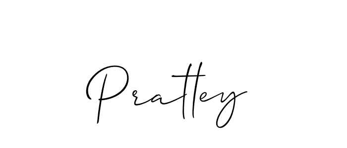 How to make Pratley signature? Allison_Script is a professional autograph style. Create handwritten signature for Pratley name. Pratley signature style 2 images and pictures png