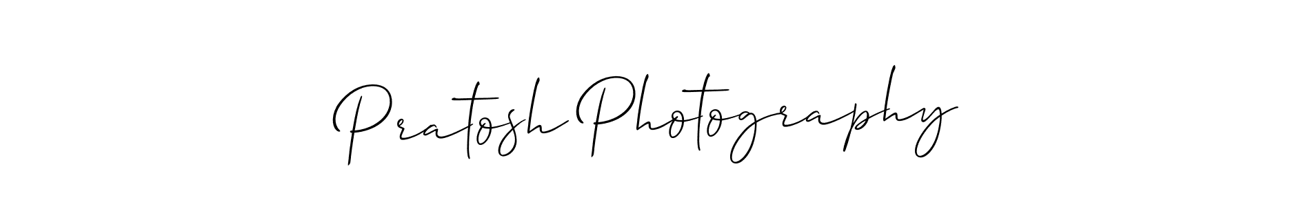 Make a beautiful signature design for name Pratosh Photography. With this signature (Allison_Script) style, you can create a handwritten signature for free. Pratosh Photography signature style 2 images and pictures png