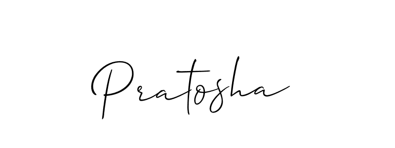 Create a beautiful signature design for name Pratosha. With this signature (Allison_Script) fonts, you can make a handwritten signature for free. Pratosha signature style 2 images and pictures png