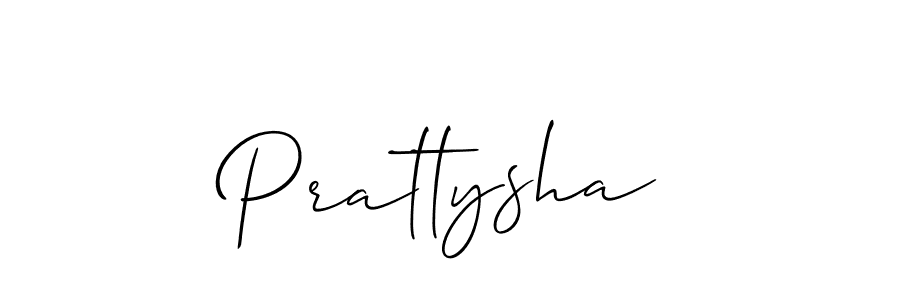 How to Draw Prattysha signature style? Allison_Script is a latest design signature styles for name Prattysha. Prattysha signature style 2 images and pictures png