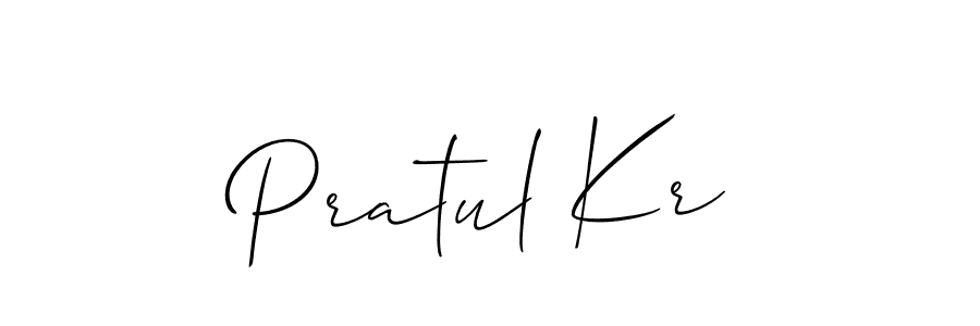 Make a beautiful signature design for name Pratul Kr. Use this online signature maker to create a handwritten signature for free. Pratul Kr signature style 2 images and pictures png