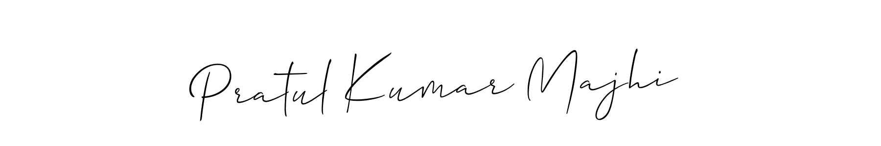 How to Draw Pratul Kumar Majhi signature style? Allison_Script is a latest design signature styles for name Pratul Kumar Majhi. Pratul Kumar Majhi signature style 2 images and pictures png