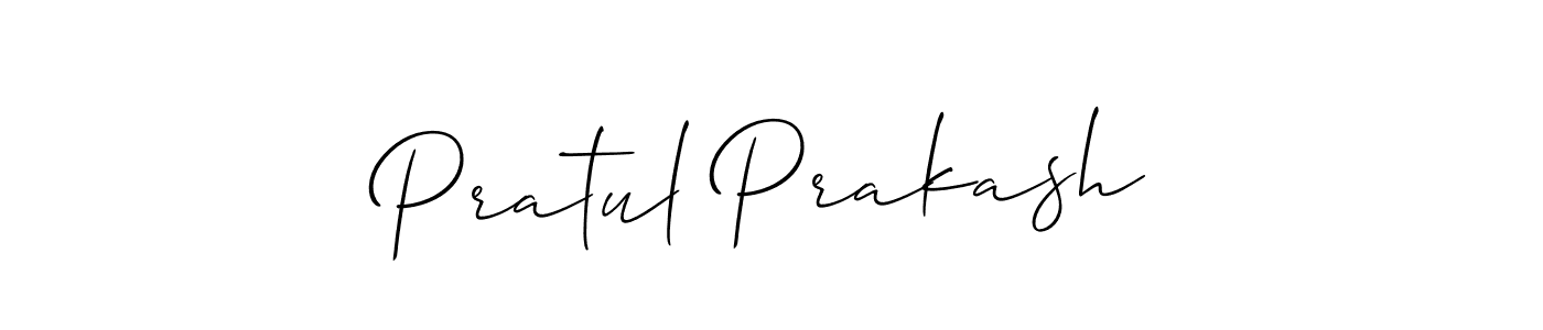 How to Draw Pratul Prakash signature style? Allison_Script is a latest design signature styles for name Pratul Prakash. Pratul Prakash signature style 2 images and pictures png