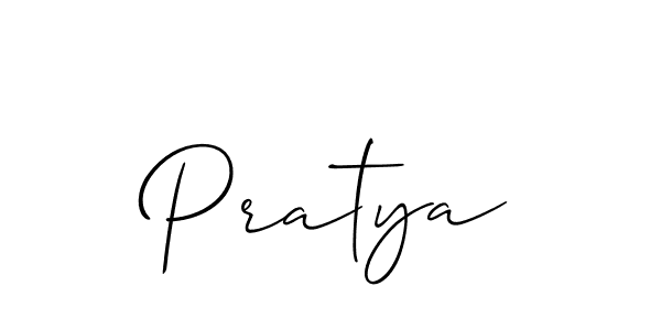 Also we have Pratya name is the best signature style. Create professional handwritten signature collection using Allison_Script autograph style. Pratya signature style 2 images and pictures png