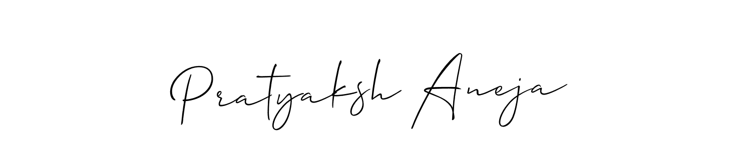Similarly Allison_Script is the best handwritten signature design. Signature creator online .You can use it as an online autograph creator for name Pratyaksh Aneja. Pratyaksh Aneja signature style 2 images and pictures png