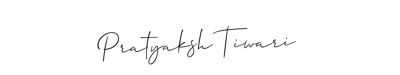 How to make Pratyaksh Tiwari signature? Allison_Script is a professional autograph style. Create handwritten signature for Pratyaksh Tiwari name. Pratyaksh Tiwari signature style 2 images and pictures png