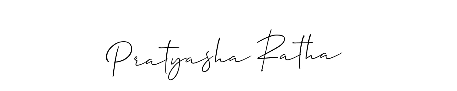 This is the best signature style for the Pratyasha Ratha name. Also you like these signature font (Allison_Script). Mix name signature. Pratyasha Ratha signature style 2 images and pictures png