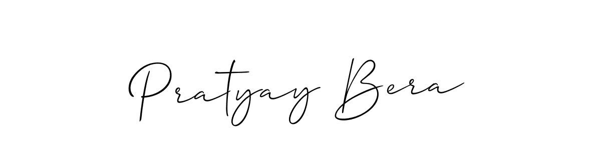 Also You can easily find your signature by using the search form. We will create Pratyay Bera name handwritten signature images for you free of cost using Allison_Script sign style. Pratyay Bera signature style 2 images and pictures png
