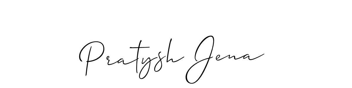 Pratysh Jena stylish signature style. Best Handwritten Sign (Allison_Script) for my name. Handwritten Signature Collection Ideas for my name Pratysh Jena. Pratysh Jena signature style 2 images and pictures png