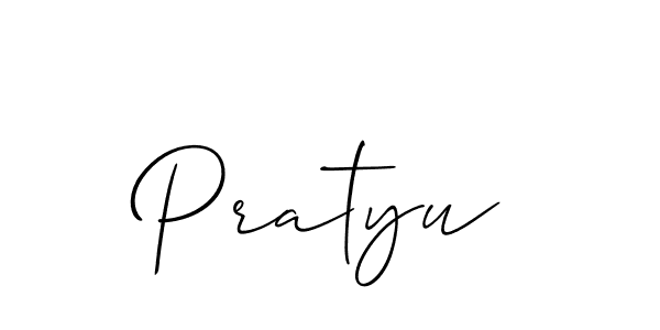 Best and Professional Signature Style for Pratyu. Allison_Script Best Signature Style Collection. Pratyu signature style 2 images and pictures png