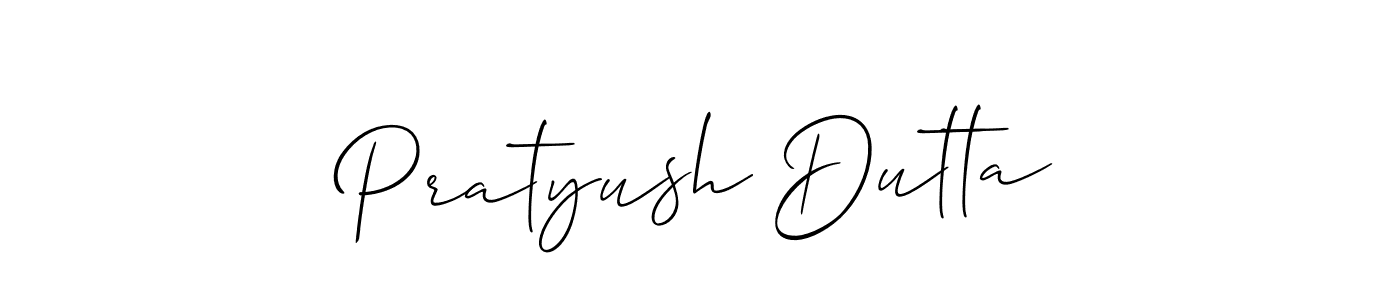 Also we have Pratyush Dutta name is the best signature style. Create professional handwritten signature collection using Allison_Script autograph style. Pratyush Dutta signature style 2 images and pictures png