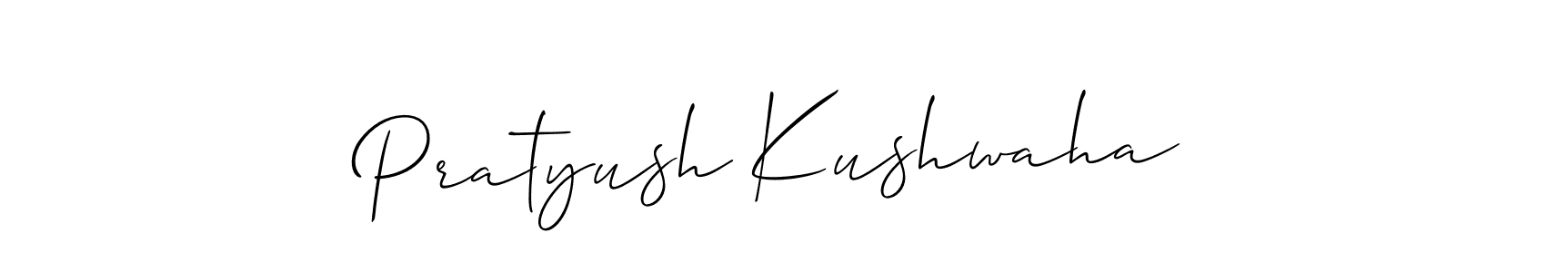 It looks lik you need a new signature style for name Pratyush Kushwaha. Design unique handwritten (Allison_Script) signature with our free signature maker in just a few clicks. Pratyush Kushwaha signature style 2 images and pictures png