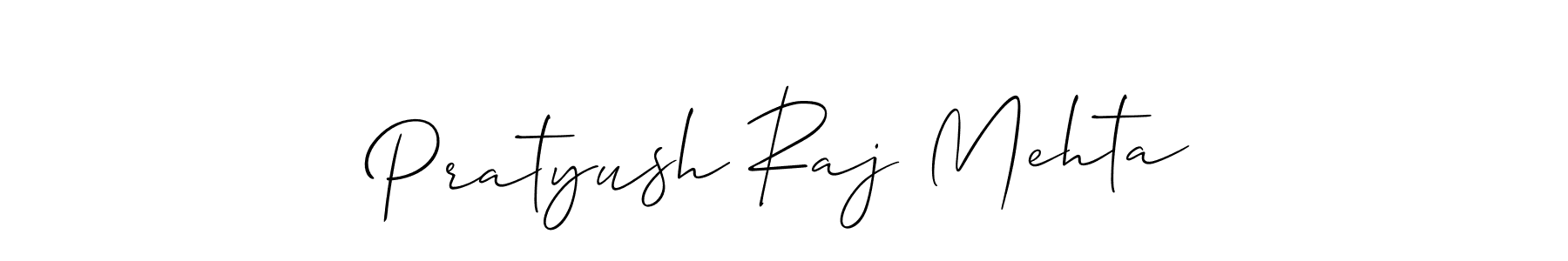 Similarly Allison_Script is the best handwritten signature design. Signature creator online .You can use it as an online autograph creator for name Pratyush Raj Mehta. Pratyush Raj Mehta signature style 2 images and pictures png