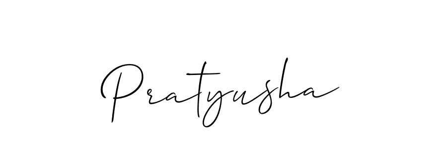How to make Pratyusha signature? Allison_Script is a professional autograph style. Create handwritten signature for Pratyusha name. Pratyusha signature style 2 images and pictures png