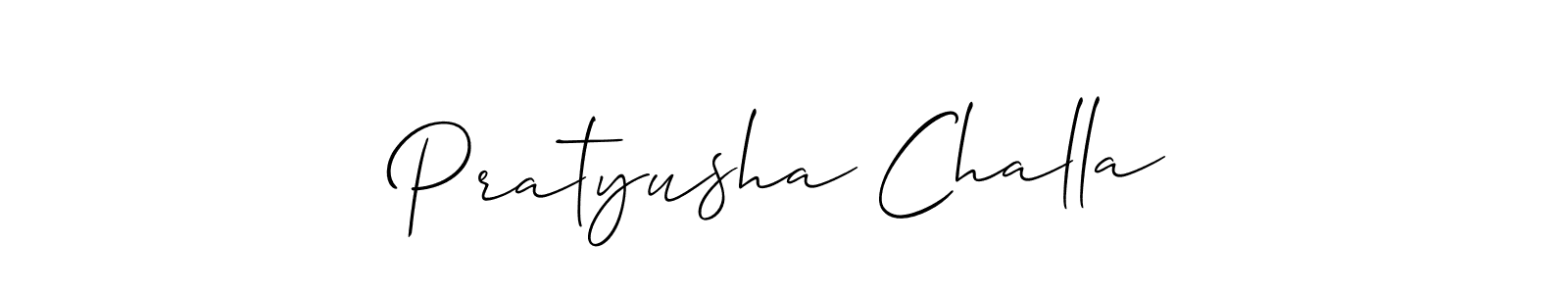 How to Draw Pratyusha Challa signature style? Allison_Script is a latest design signature styles for name Pratyusha Challa. Pratyusha Challa signature style 2 images and pictures png