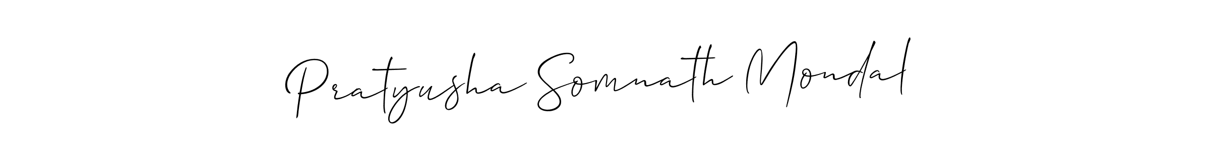 Also we have Pratyusha Somnath Mondal name is the best signature style. Create professional handwritten signature collection using Allison_Script autograph style. Pratyusha Somnath Mondal signature style 2 images and pictures png