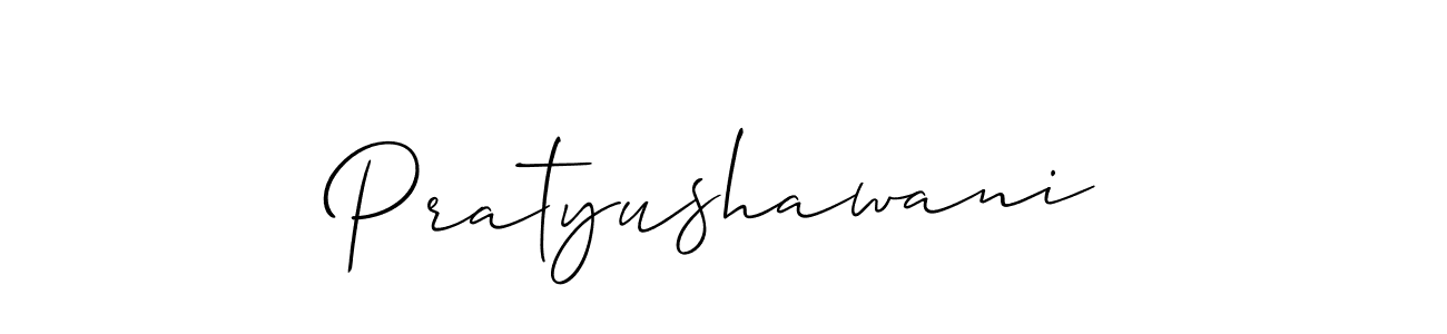 You should practise on your own different ways (Allison_Script) to write your name (Pratyushawani) in signature. don't let someone else do it for you. Pratyushawani signature style 2 images and pictures png