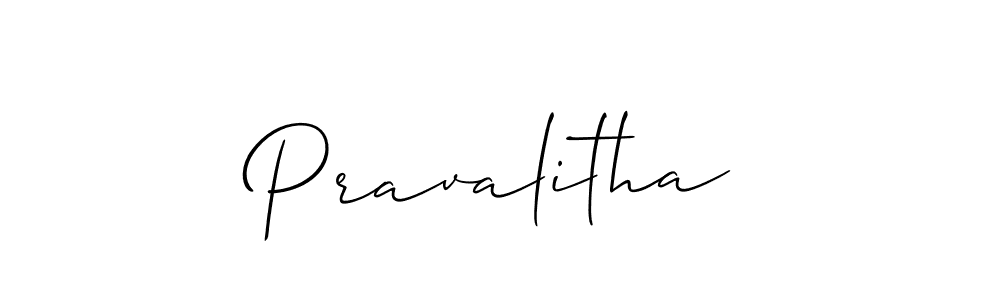 Use a signature maker to create a handwritten signature online. With this signature software, you can design (Allison_Script) your own signature for name Pravalitha. Pravalitha signature style 2 images and pictures png