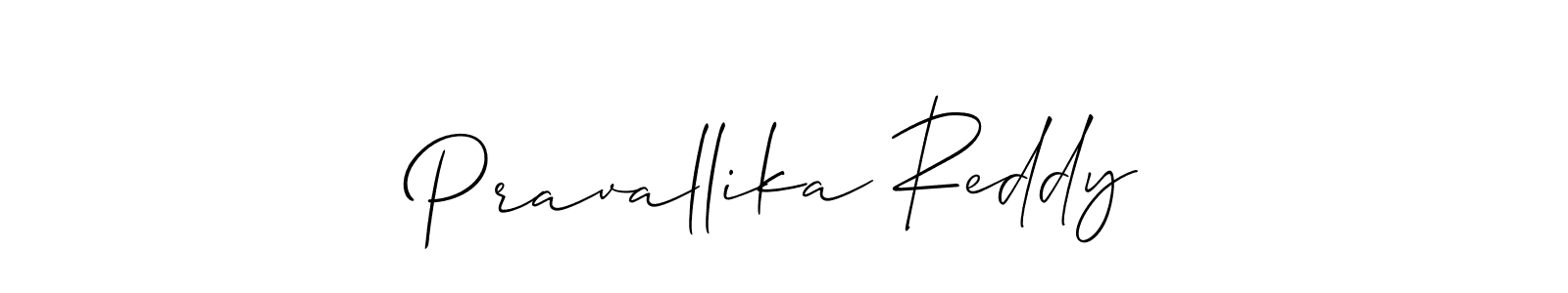 Make a beautiful signature design for name Pravallika Reddy. With this signature (Allison_Script) style, you can create a handwritten signature for free. Pravallika Reddy signature style 2 images and pictures png