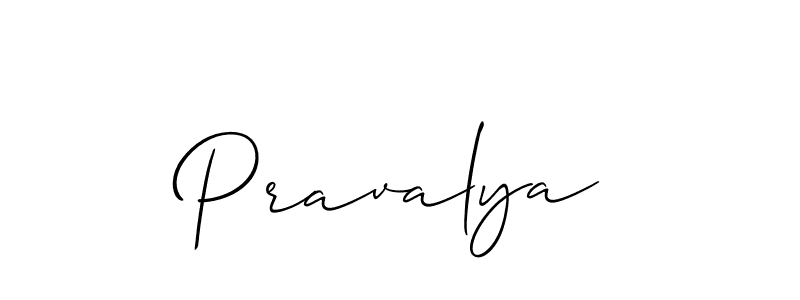 You should practise on your own different ways (Allison_Script) to write your name (Pravalya) in signature. don't let someone else do it for you. Pravalya signature style 2 images and pictures png
