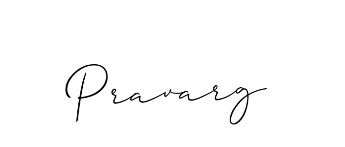 Create a beautiful signature design for name Pravarg. With this signature (Allison_Script) fonts, you can make a handwritten signature for free. Pravarg signature style 2 images and pictures png