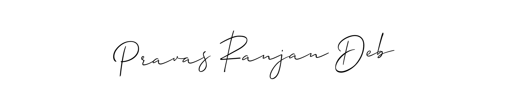 Create a beautiful signature design for name Pravas Ranjan Deb. With this signature (Allison_Script) fonts, you can make a handwritten signature for free. Pravas Ranjan Deb signature style 2 images and pictures png