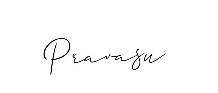 How to make Pravasu signature? Allison_Script is a professional autograph style. Create handwritten signature for Pravasu name. Pravasu signature style 2 images and pictures png