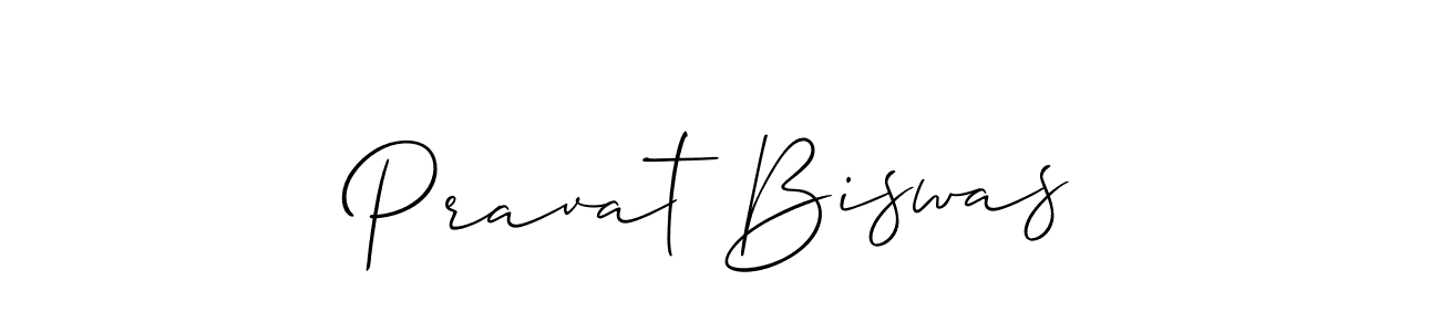 Design your own signature with our free online signature maker. With this signature software, you can create a handwritten (Allison_Script) signature for name Pravat Biswas. Pravat Biswas signature style 2 images and pictures png