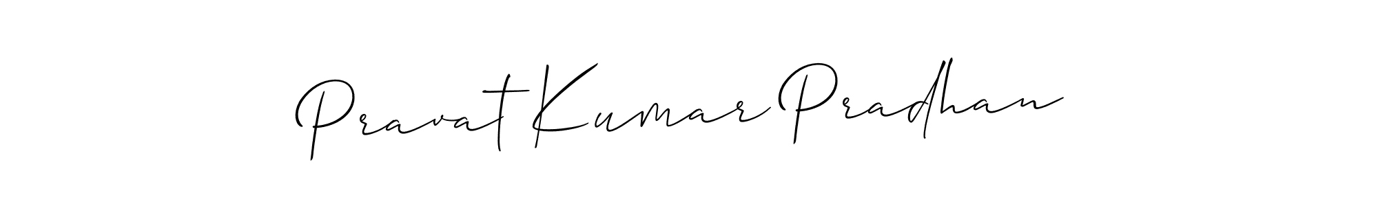 How to make Pravat Kumar Pradhan name signature. Use Allison_Script style for creating short signs online. This is the latest handwritten sign. Pravat Kumar Pradhan signature style 2 images and pictures png