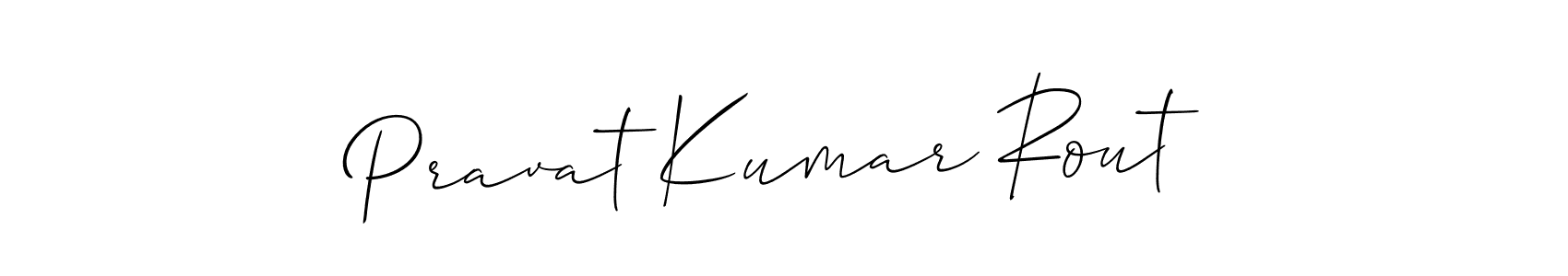 How to make Pravat Kumar Rout name signature. Use Allison_Script style for creating short signs online. This is the latest handwritten sign. Pravat Kumar Rout signature style 2 images and pictures png