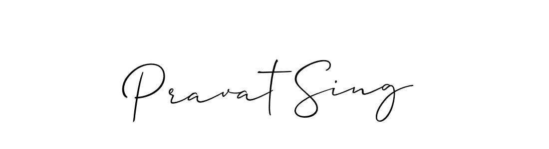 You should practise on your own different ways (Allison_Script) to write your name (Pravat Sing) in signature. don't let someone else do it for you. Pravat Sing signature style 2 images and pictures png