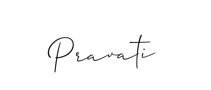 The best way (Allison_Script) to make a short signature is to pick only two or three words in your name. The name Pravati include a total of six letters. For converting this name. Pravati signature style 2 images and pictures png