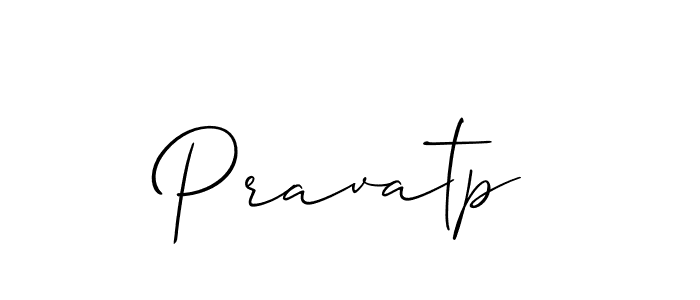 Use a signature maker to create a handwritten signature online. With this signature software, you can design (Allison_Script) your own signature for name Pravatp. Pravatp signature style 2 images and pictures png