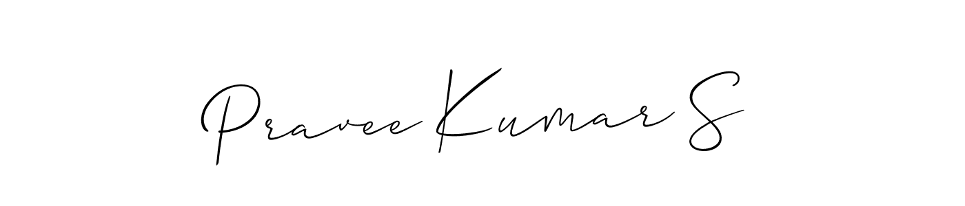 Best and Professional Signature Style for Pravee Kumar S. Allison_Script Best Signature Style Collection. Pravee Kumar S signature style 2 images and pictures png