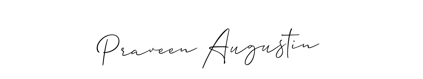 Best and Professional Signature Style for Praveen Augustin. Allison_Script Best Signature Style Collection. Praveen Augustin signature style 2 images and pictures png