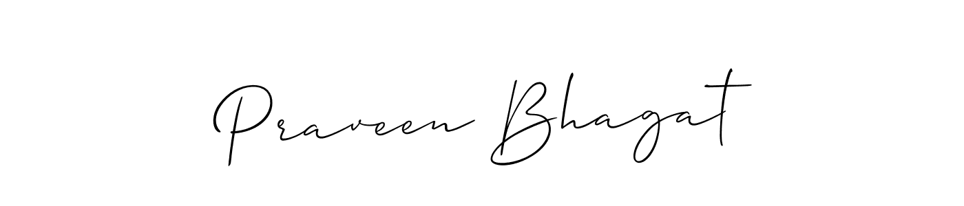 Also You can easily find your signature by using the search form. We will create Praveen Bhagat name handwritten signature images for you free of cost using Allison_Script sign style. Praveen Bhagat signature style 2 images and pictures png