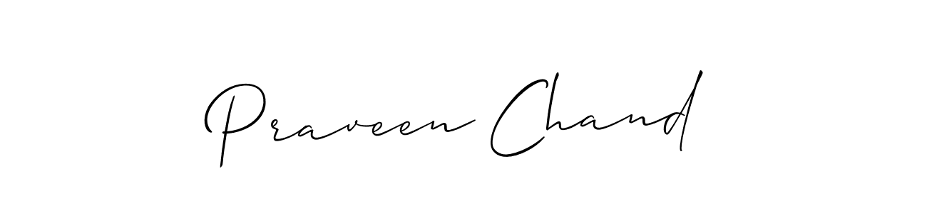 Make a beautiful signature design for name Praveen Chand. Use this online signature maker to create a handwritten signature for free. Praveen Chand signature style 2 images and pictures png