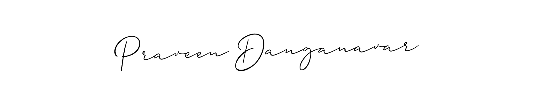 Best and Professional Signature Style for Praveen Danganavar. Allison_Script Best Signature Style Collection. Praveen Danganavar signature style 2 images and pictures png