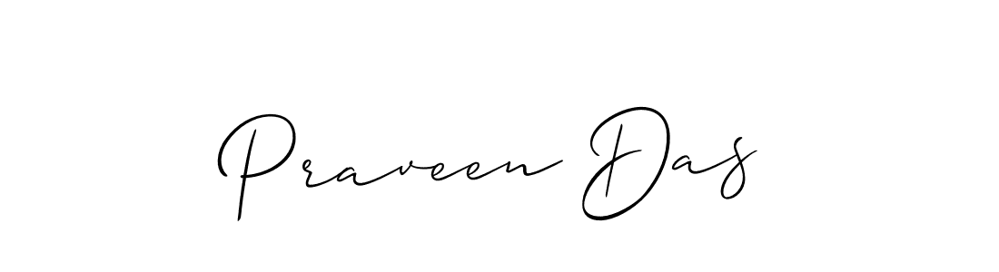 How to make Praveen Das name signature. Use Allison_Script style for creating short signs online. This is the latest handwritten sign. Praveen Das signature style 2 images and pictures png