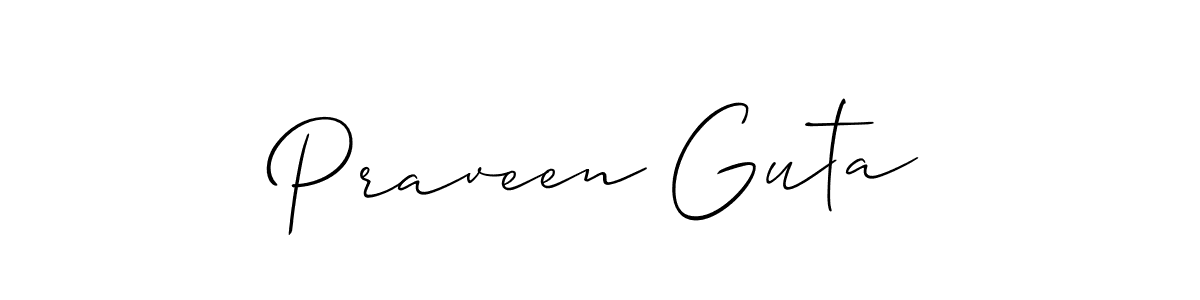 Similarly Allison_Script is the best handwritten signature design. Signature creator online .You can use it as an online autograph creator for name Praveen Guta. Praveen Guta signature style 2 images and pictures png