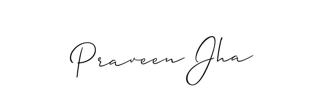 Also we have Praveen Jha name is the best signature style. Create professional handwritten signature collection using Allison_Script autograph style. Praveen Jha signature style 2 images and pictures png