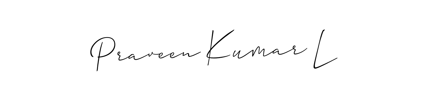 Once you've used our free online signature maker to create your best signature Allison_Script style, it's time to enjoy all of the benefits that Praveen Kumar L name signing documents. Praveen Kumar L signature style 2 images and pictures png