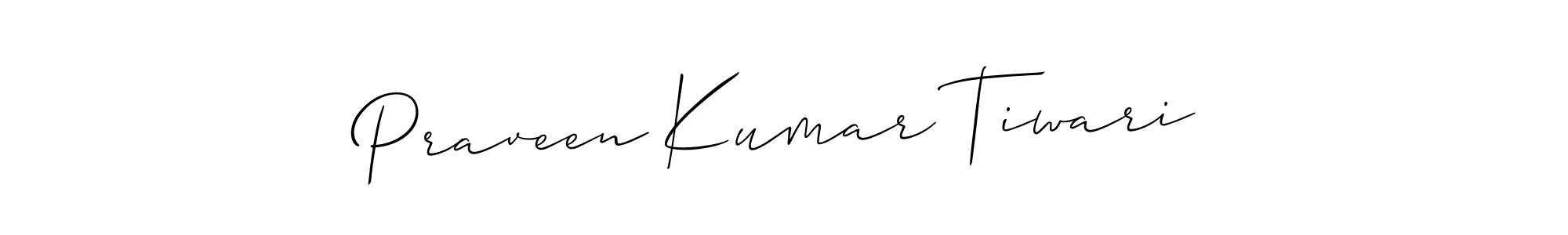 Also we have Praveen Kumar Tiwari name is the best signature style. Create professional handwritten signature collection using Allison_Script autograph style. Praveen Kumar Tiwari signature style 2 images and pictures png