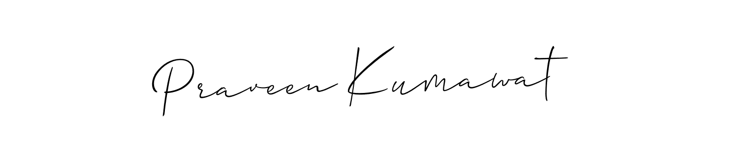 Best and Professional Signature Style for Praveen Kumawat. Allison_Script Best Signature Style Collection. Praveen Kumawat signature style 2 images and pictures png