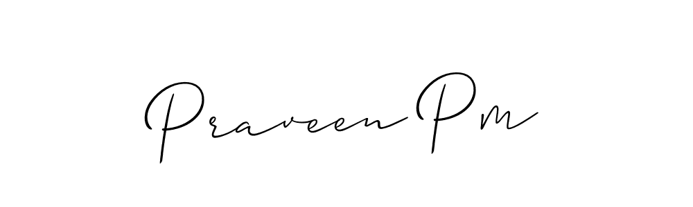 How to Draw Praveen Pm signature style? Allison_Script is a latest design signature styles for name Praveen Pm. Praveen Pm signature style 2 images and pictures png