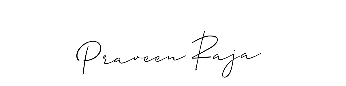 It looks lik you need a new signature style for name Praveen Raja. Design unique handwritten (Allison_Script) signature with our free signature maker in just a few clicks. Praveen Raja signature style 2 images and pictures png