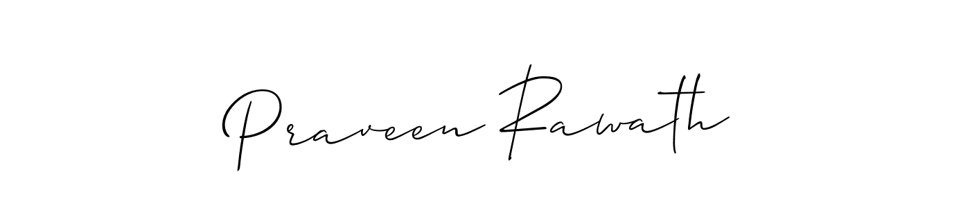 How to Draw Praveen Rawath signature style? Allison_Script is a latest design signature styles for name Praveen Rawath. Praveen Rawath signature style 2 images and pictures png