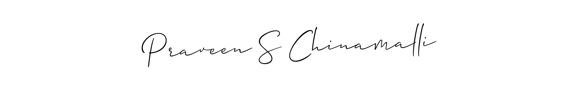Similarly Allison_Script is the best handwritten signature design. Signature creator online .You can use it as an online autograph creator for name Praveen S Chinamalli. Praveen S Chinamalli signature style 2 images and pictures png